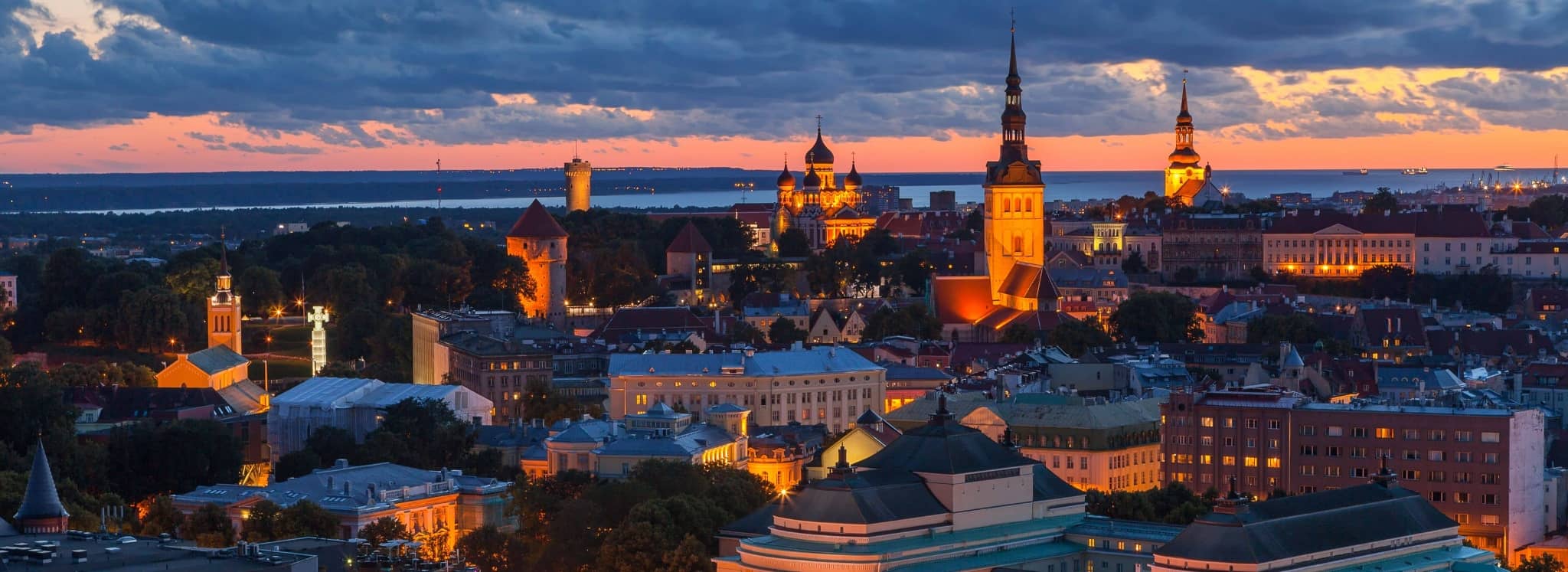 Tallinn, Estonia — panorama of the old town